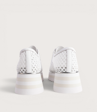 Endos White Raffia Sneakers