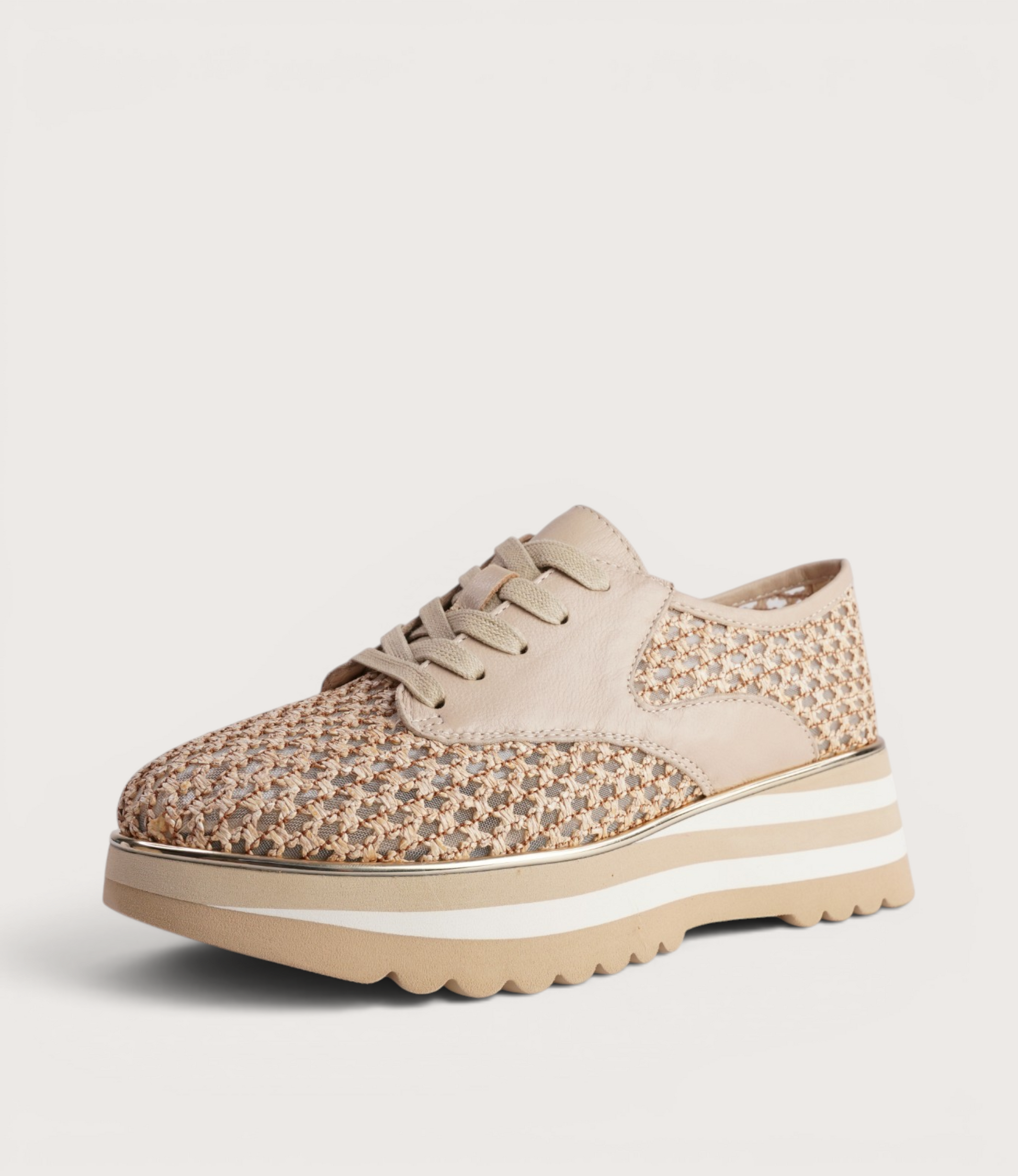 Endos Natural Raffia Sneakers
