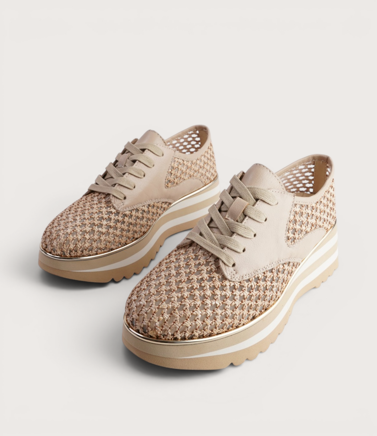Endos Natural Raffia Sneakers