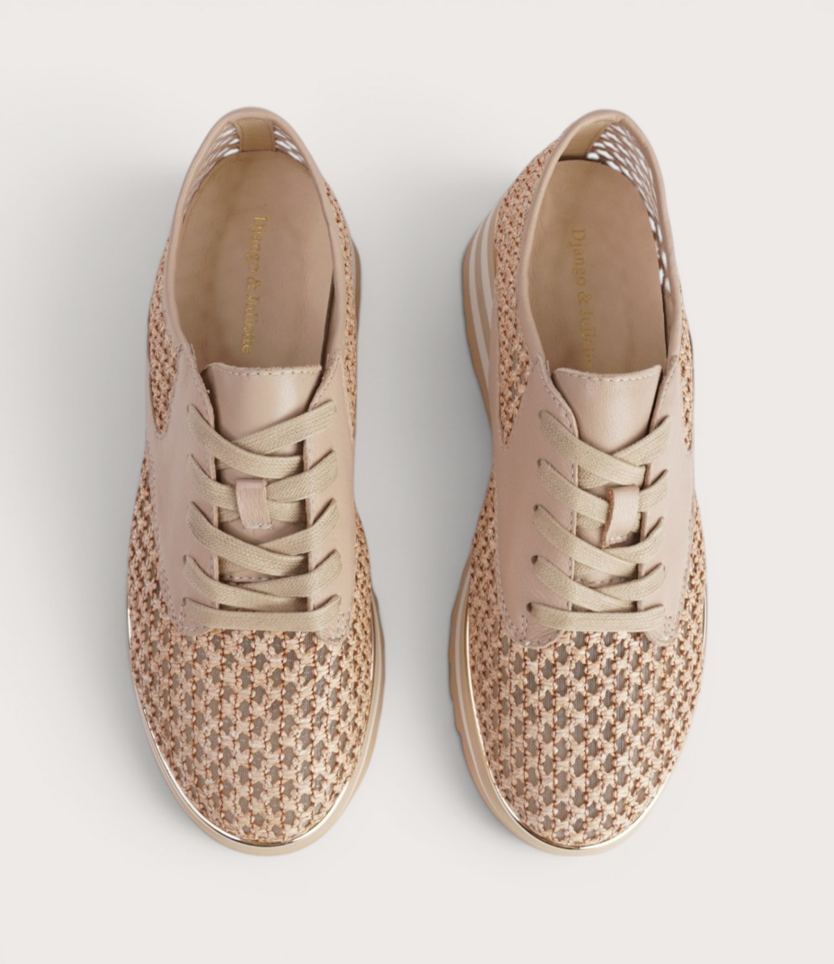 Endos Natural Raffia Sneakers