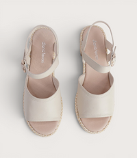 Busey Cream/White Natural Heels