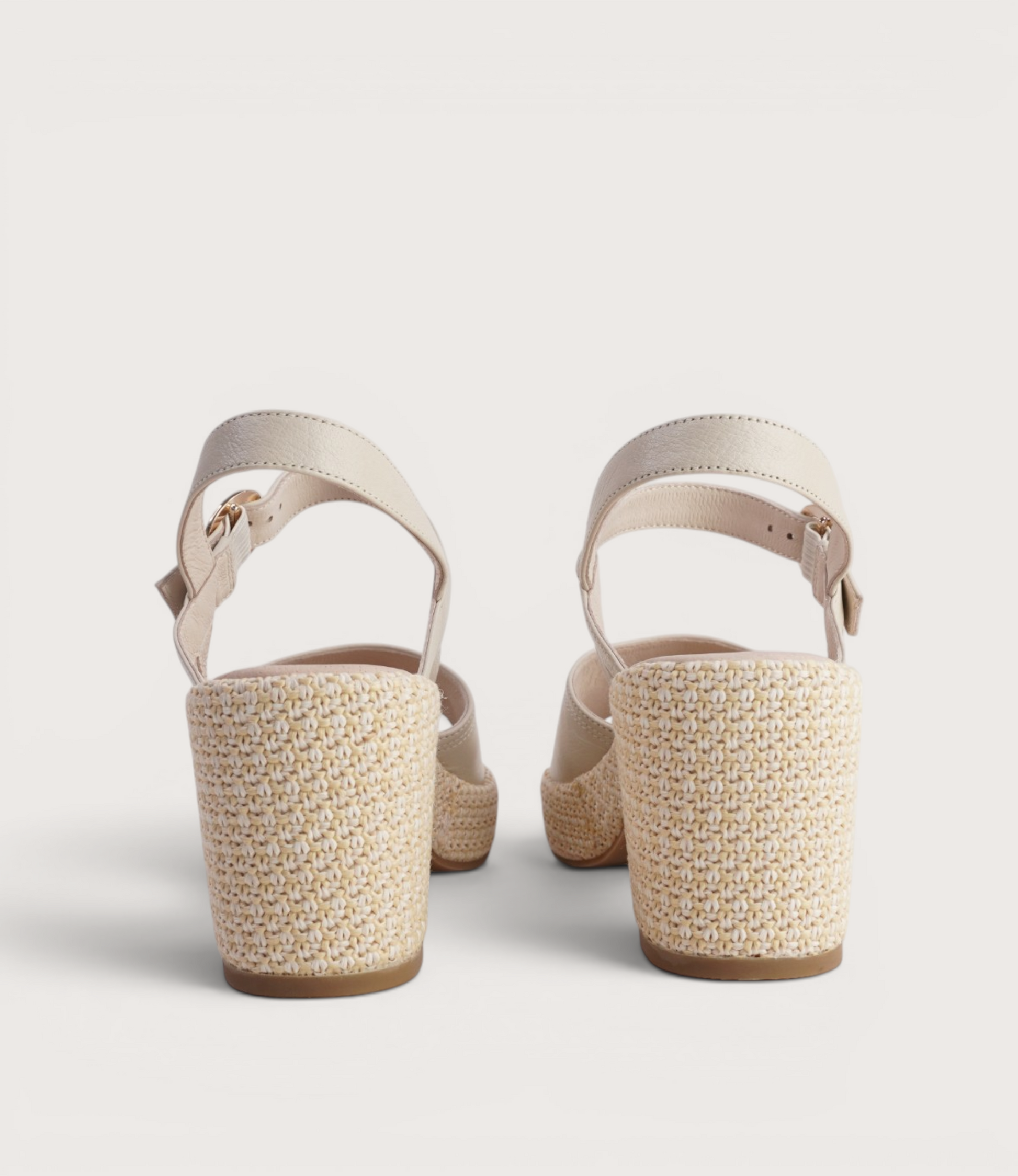 Busey Cream/White Natural Heels