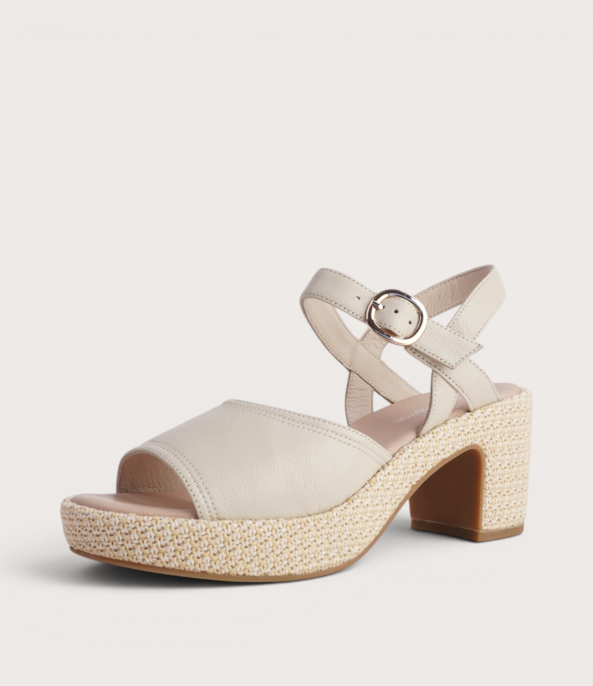 Busey Cream/White Natural Heels