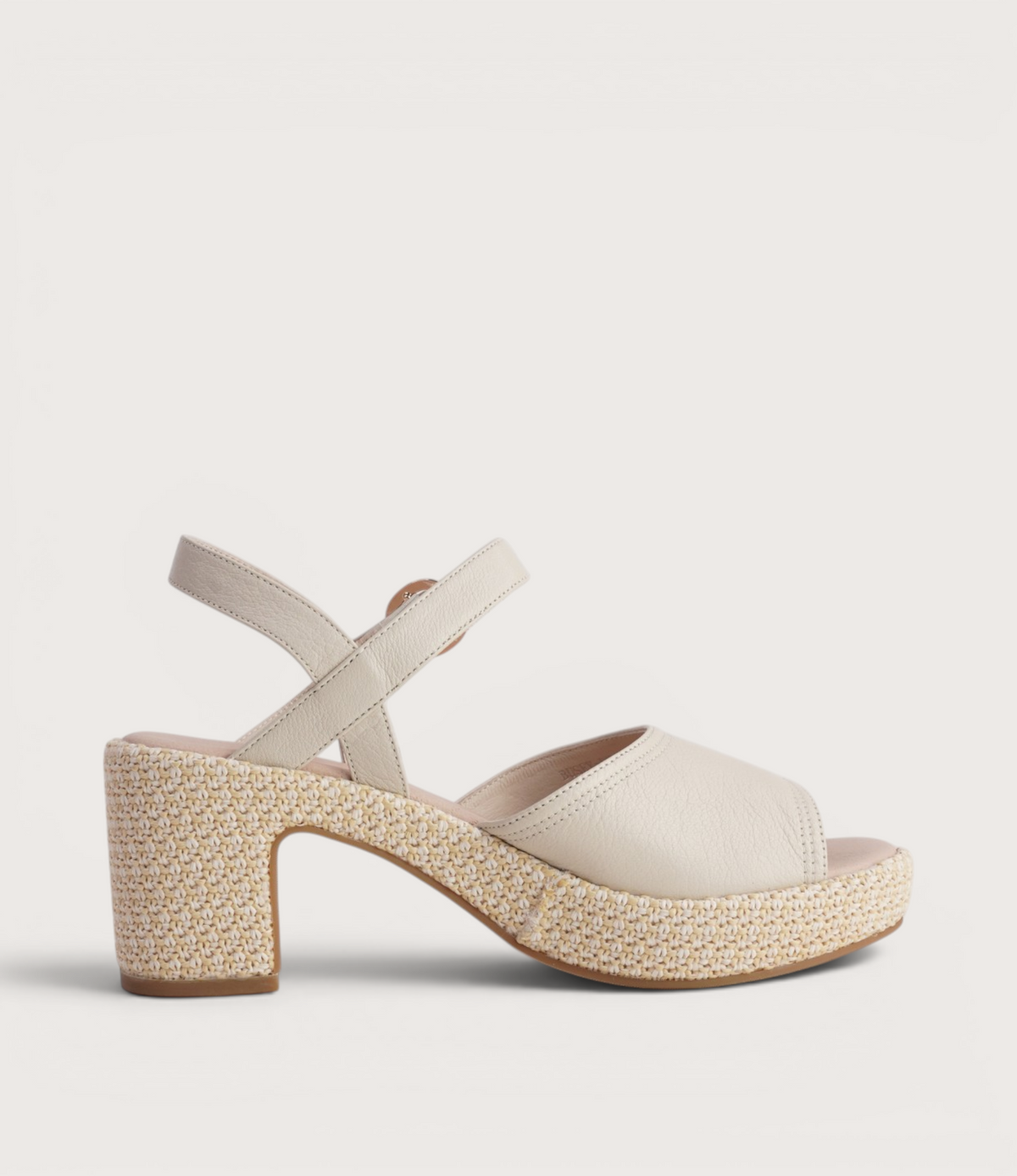 Busey Cream/White Natural Heels