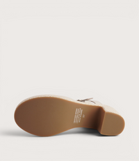 Busey Cream/White Natural Heels