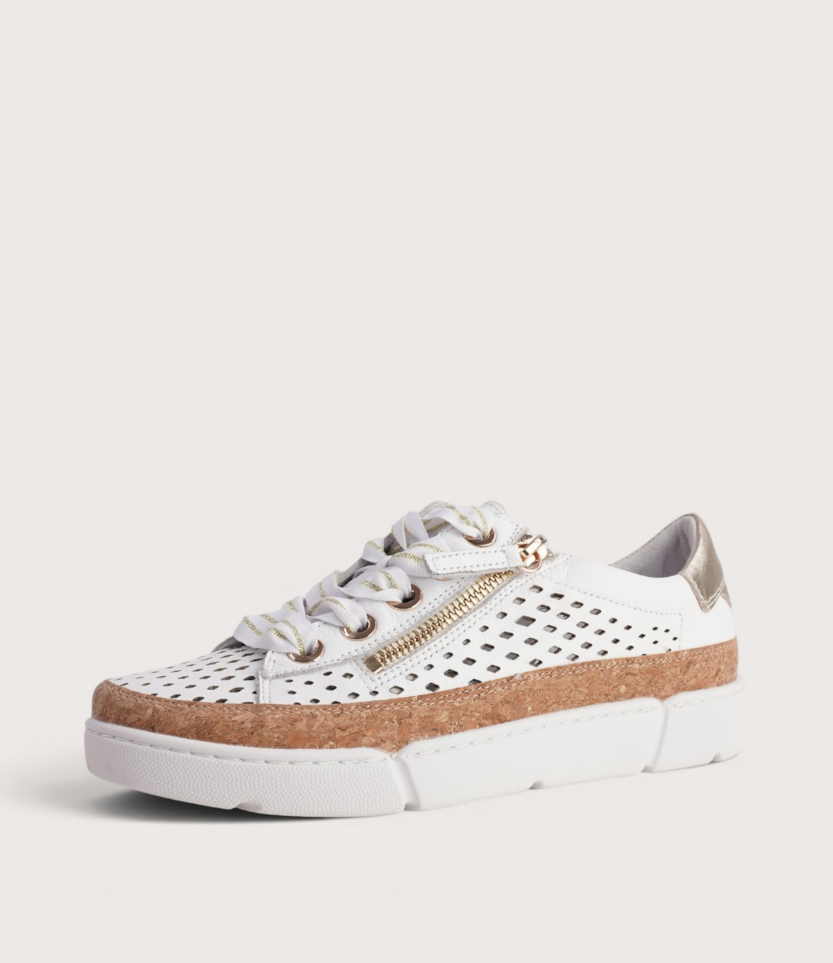 Torque White/Pale Gold Multi Sneakers