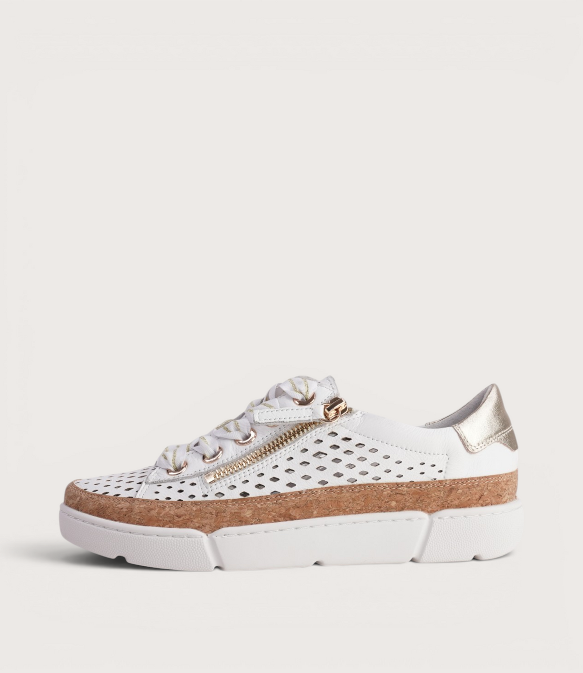 Torque White/Pale Gold Multi Sneakers