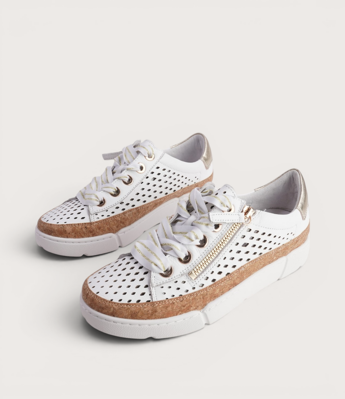 Torque White/Pale Gold Multi Sneakers