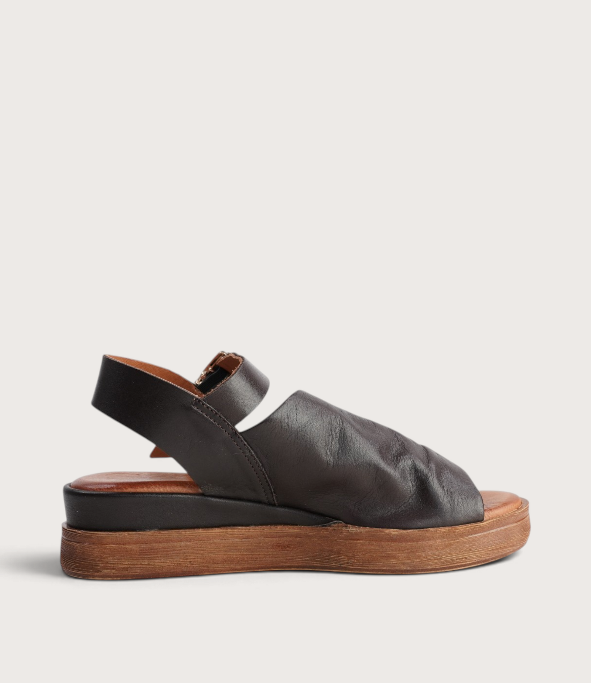 Positano Praline Leather Sandals