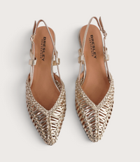 Amelia Soft Gold Leather Flats