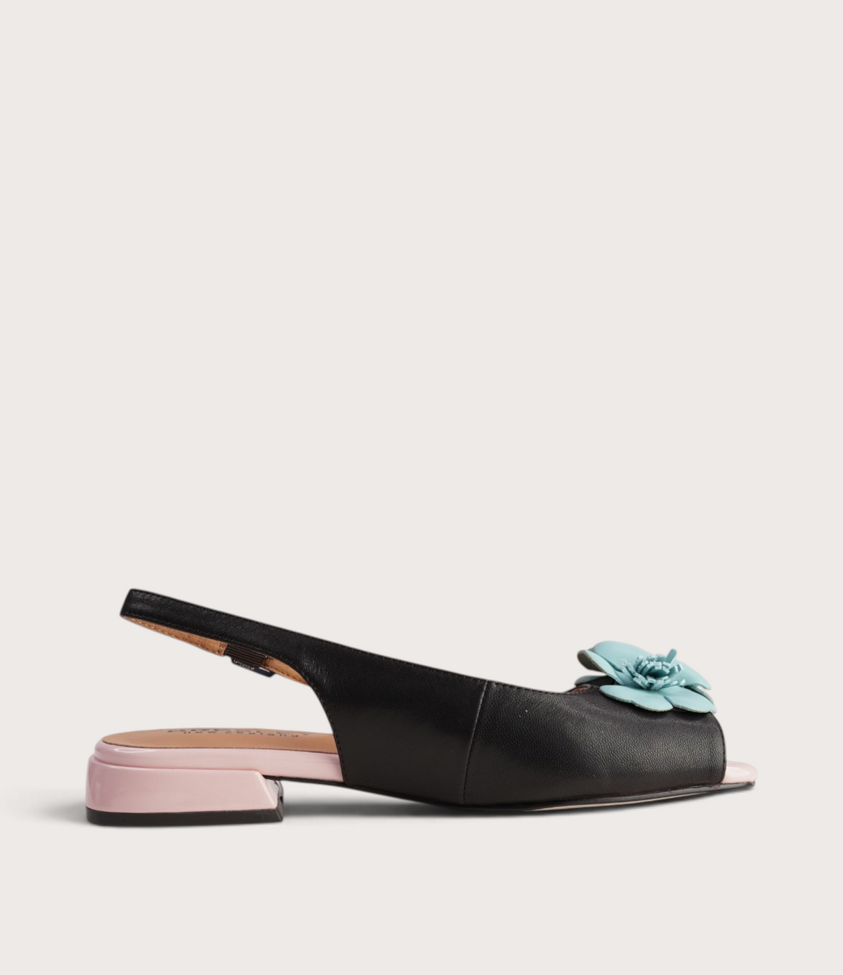 Saffy Chocolate Multi Leather Flats