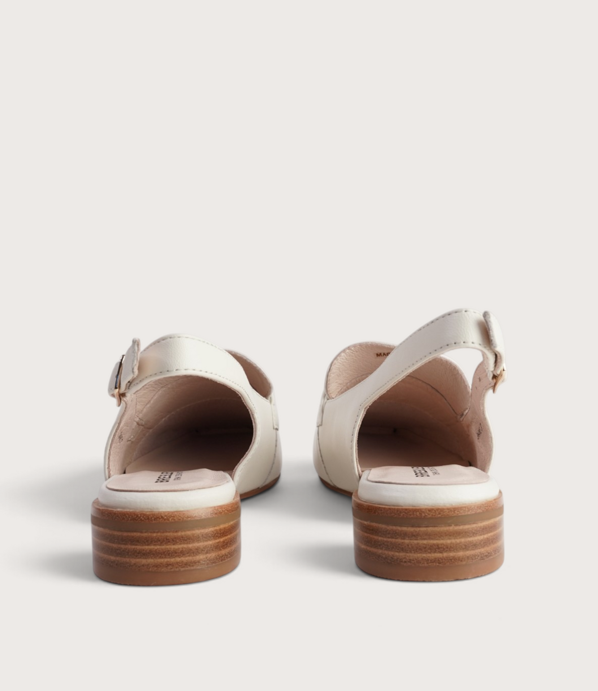 Shake Bone/White Leather Loafers