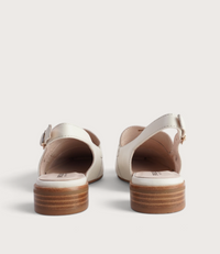 Shake Bone/White Leather Loafers