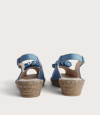 Erica Cielo Leather Espadrille Wedges