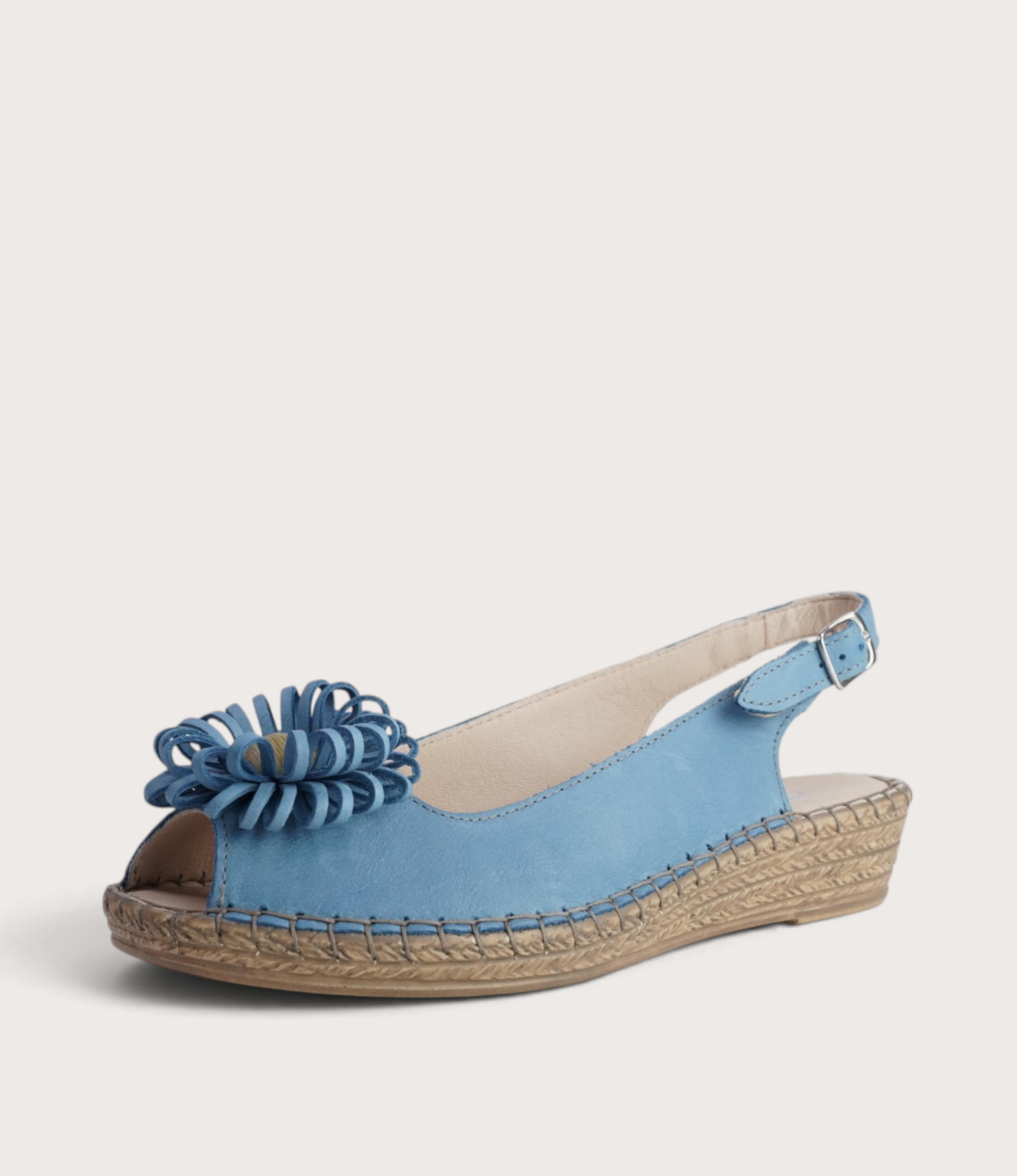 Erica Cielo Leather Espadrille Wedges