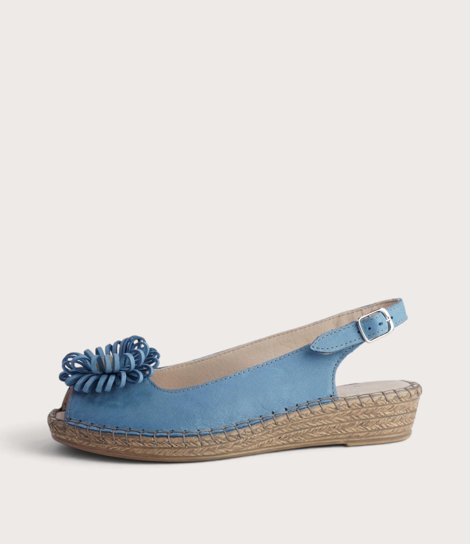 Erica Cielo Leather Espadrille Wedges