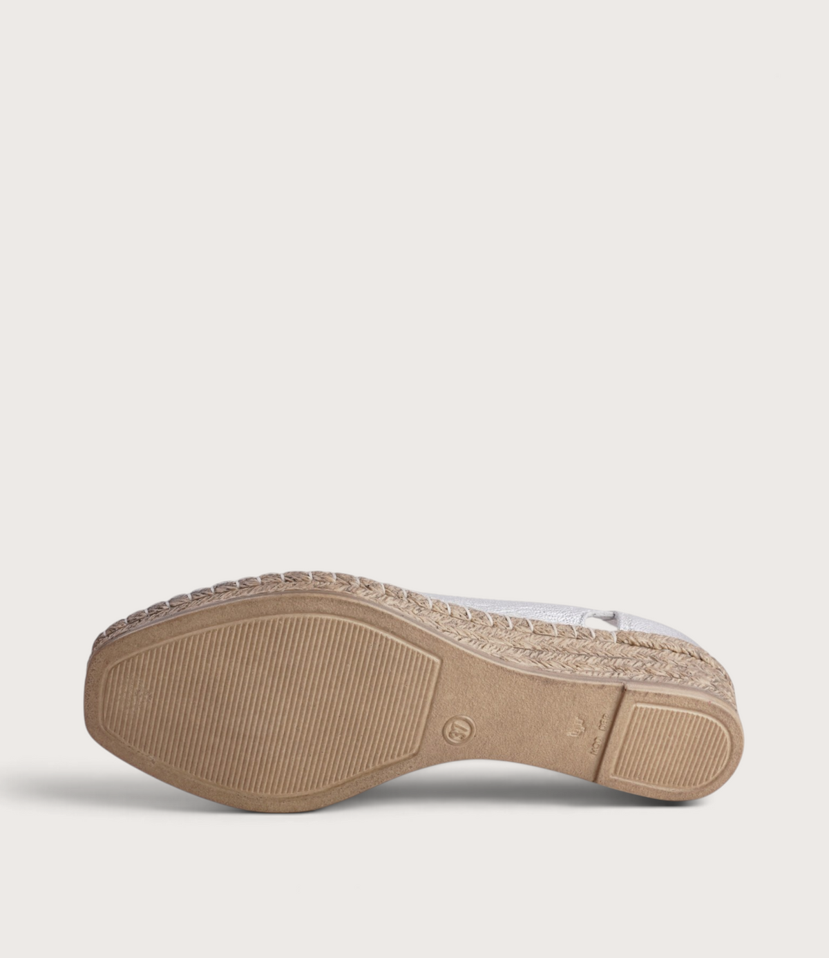 Erma Argento Leather Espadrille Wedges
