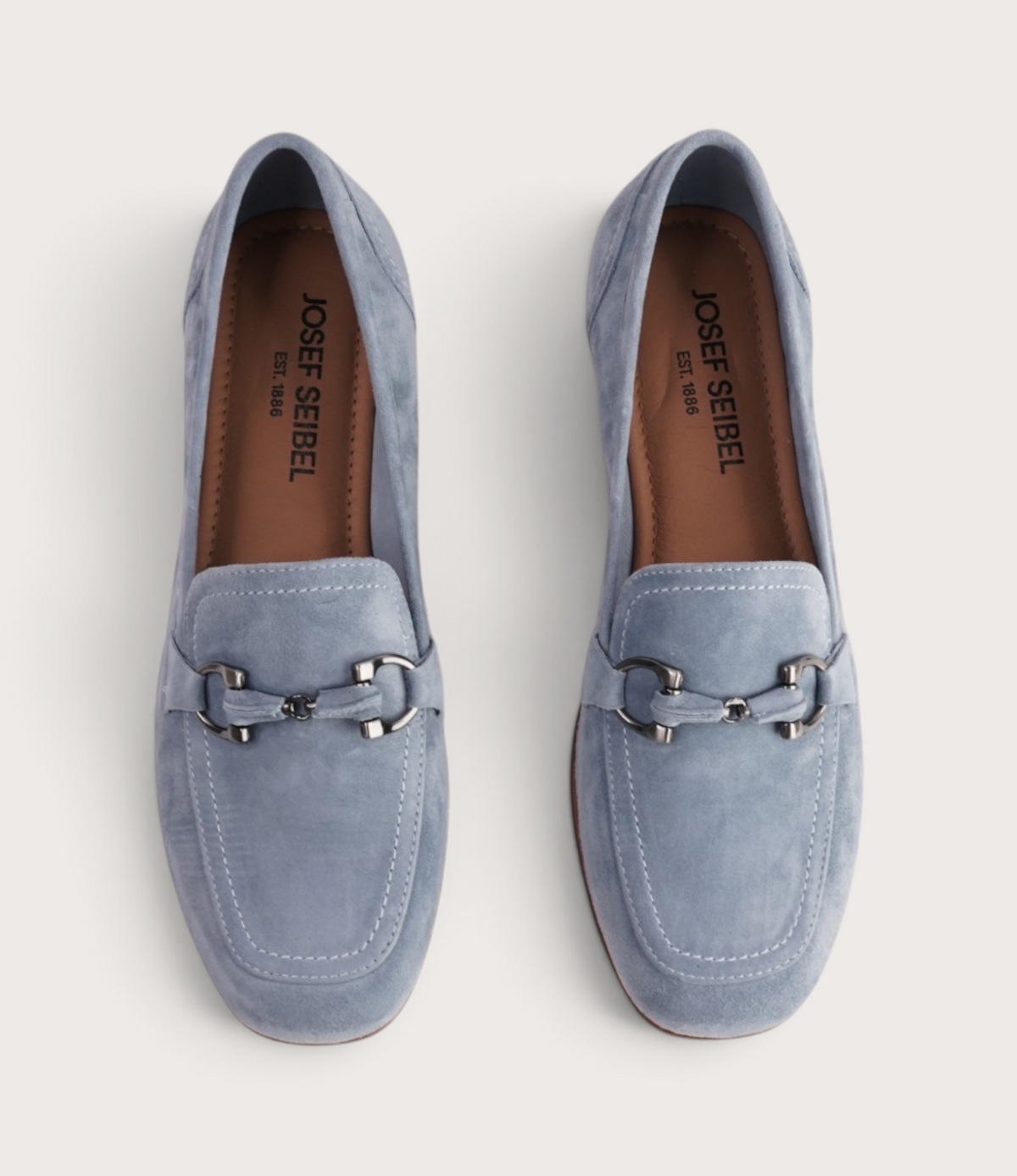 Fenja 34 Sky Blue Suede Loafers