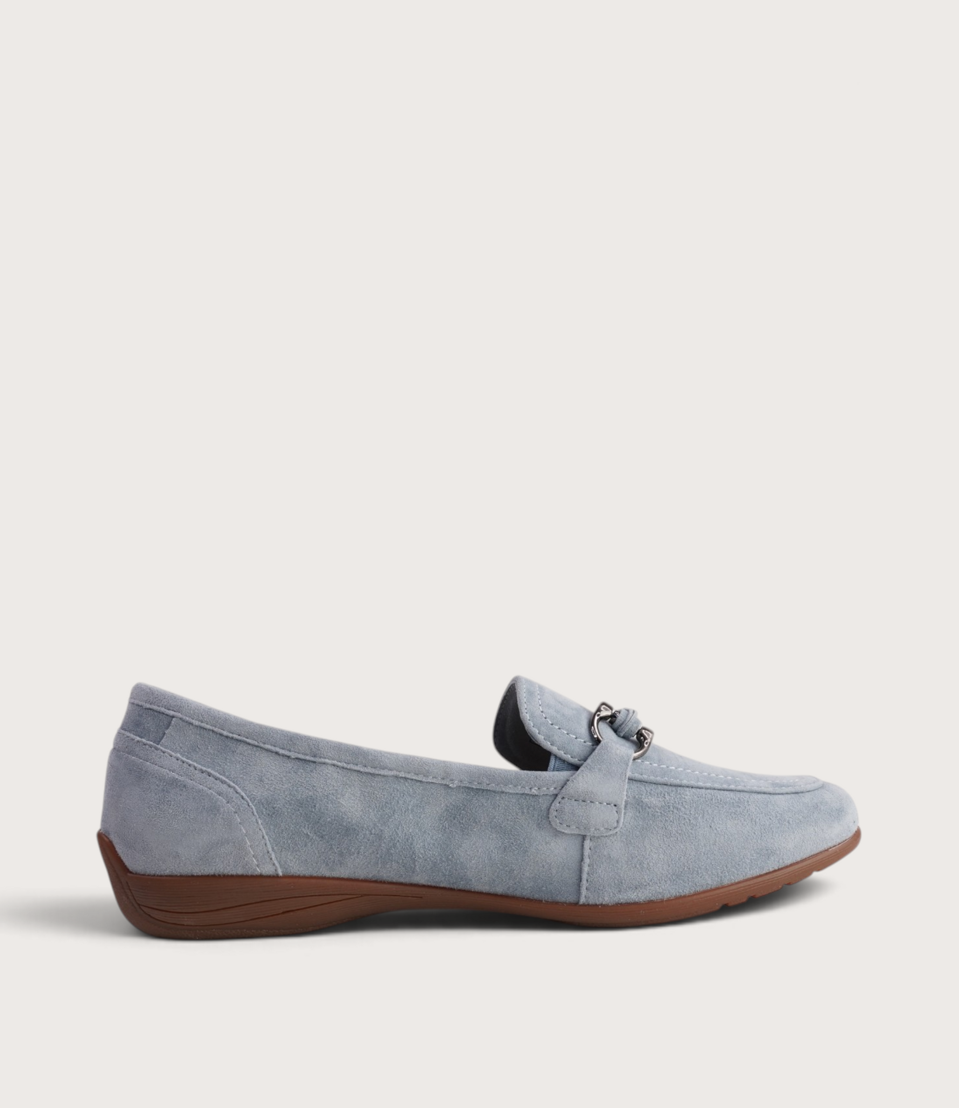 Fenja 34 Sky Blue Suede Loafers