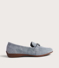 Fenja 34 Sky Blue Suede Loafers
