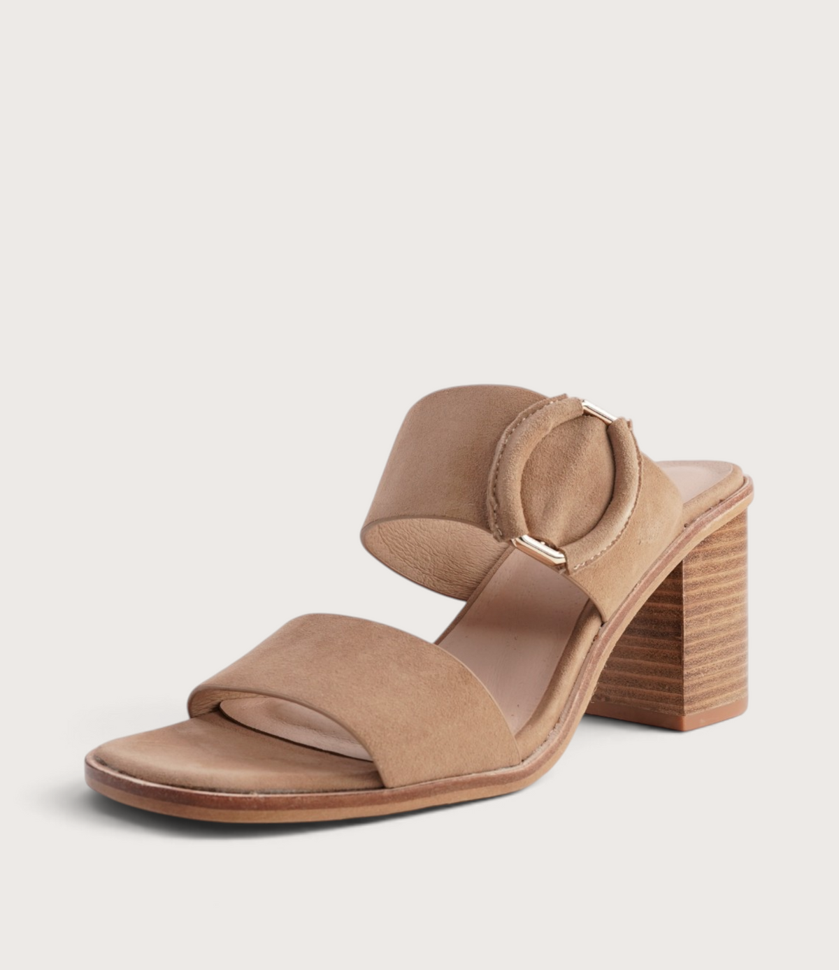 Nixoni Stone Suede Heels