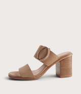 Nixoni Stone Suede Heels