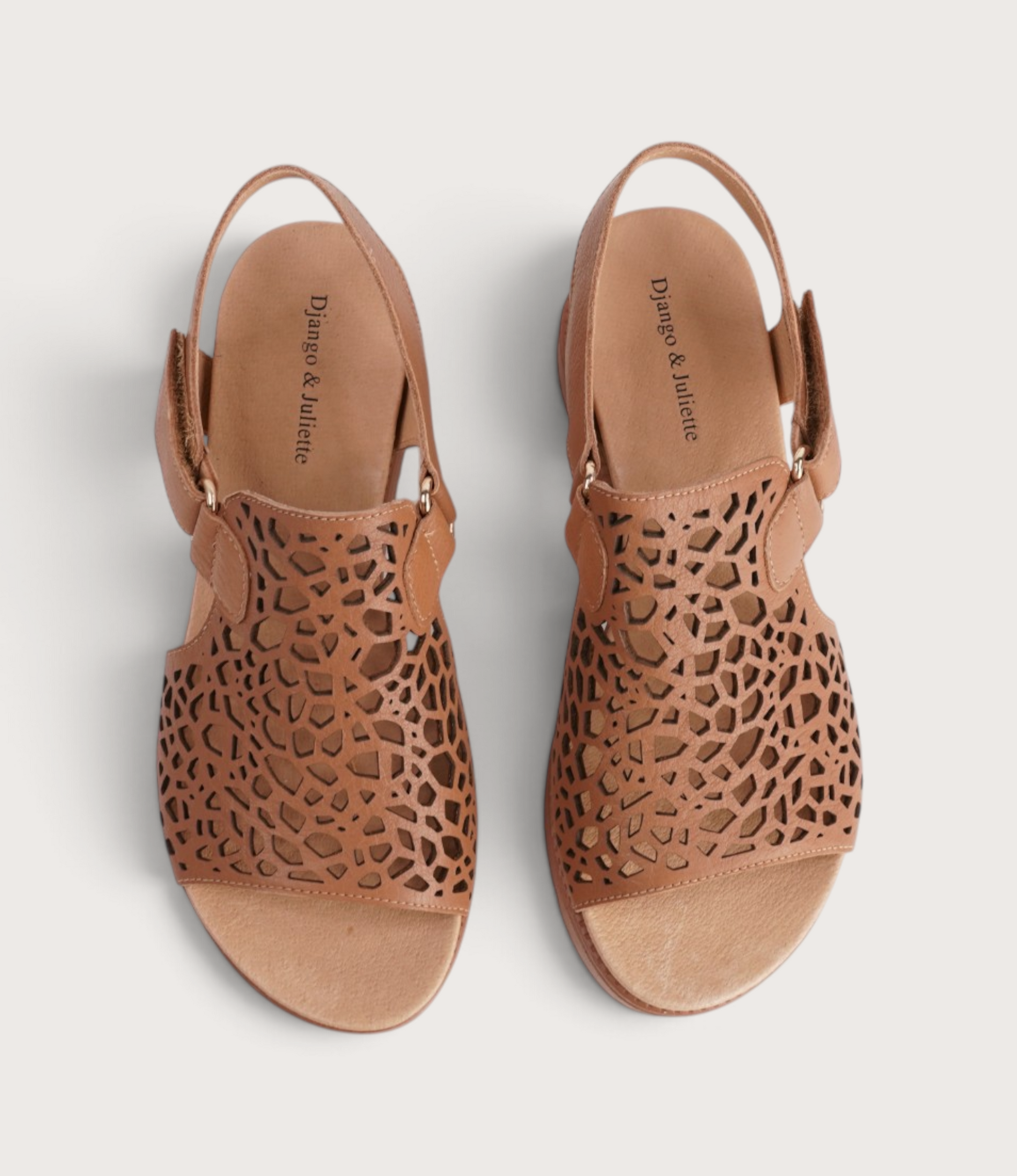 Ansh Dark Tan/ Tan Sole Leather Sandals