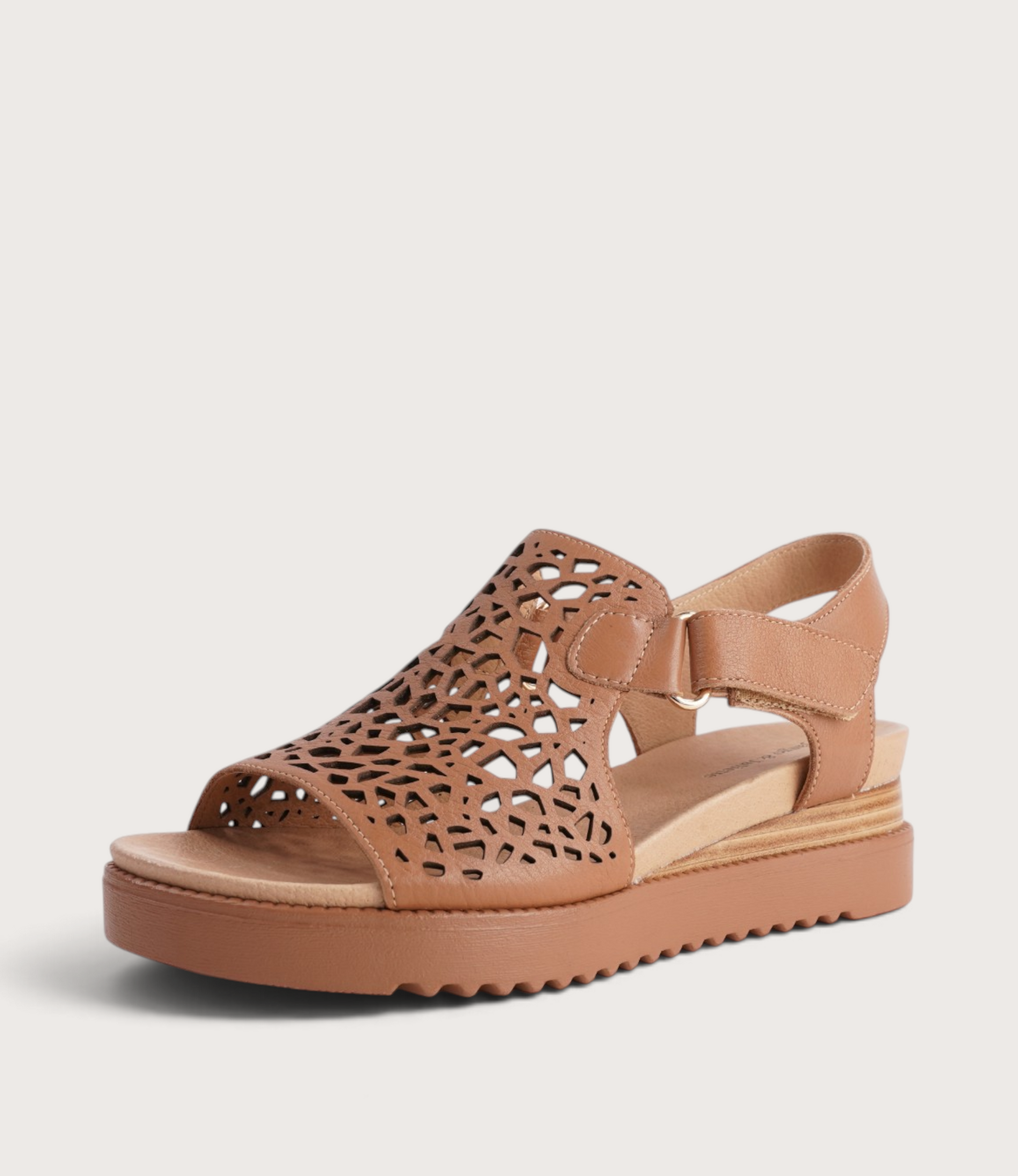 Ansh Dark Tan/ Tan Sole Leather Sandals
