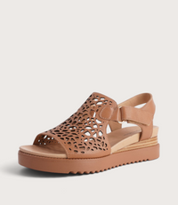 Ansh Dark Tan/ Tan Sole Leather Sandals