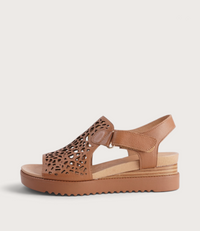 Ansh Dark Tan/ Tan Sole Leather Sandals