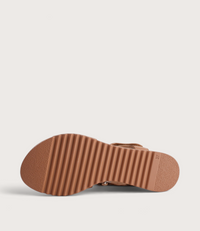 Ansh Dark Tan/ Tan Sole Leather Sandals