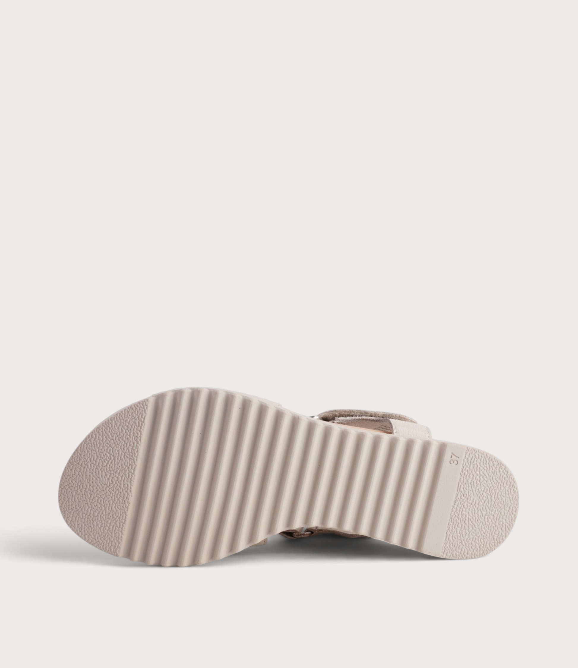 Ansh Almond Leather Sandals