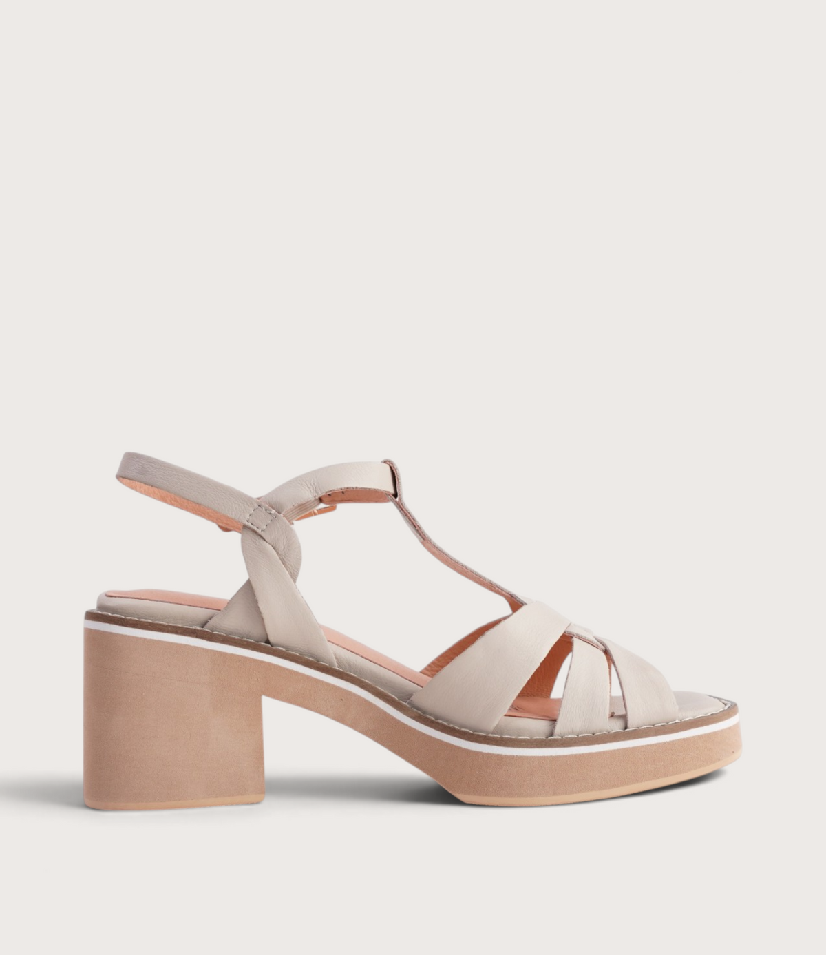 Jerseys Vanilla Leather Heels