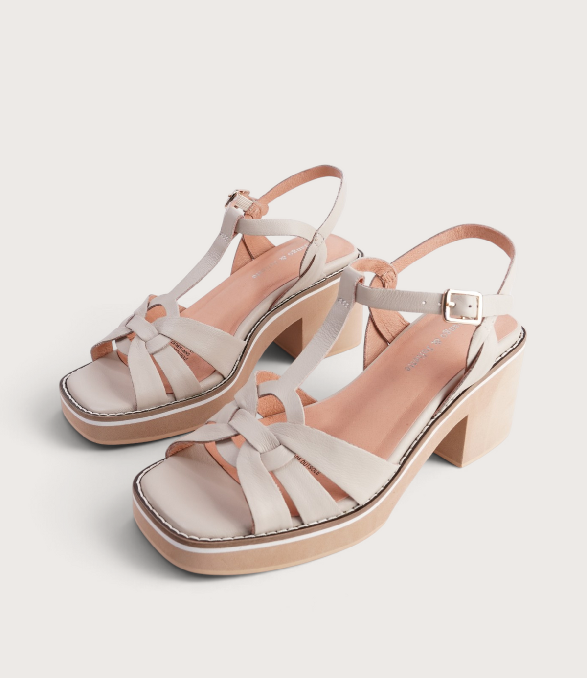 Jerseys Vanilla Leather Heels