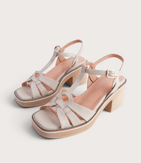 Jerseys Vanilla Leather Heels