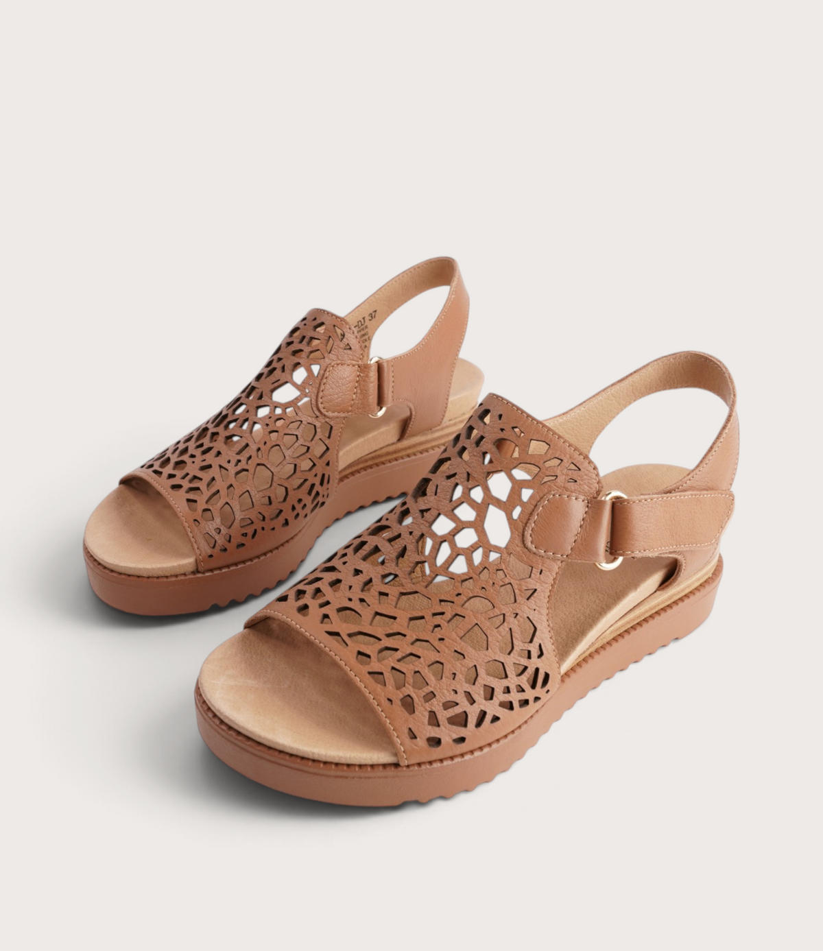 Ansh Dark Tan/ Tan Sole Leather Sandals