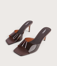 Preeyah Choc Vinylite Heels