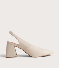 Beyah Nude Leather Heels