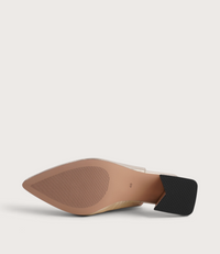 Beyah Gold Leather Heels