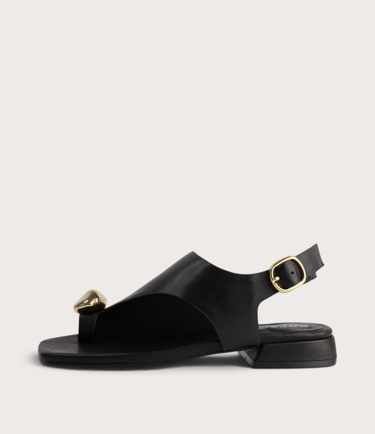 Shyanne Black Leather Sandals