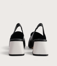 Ray Black/Bone Leather Heels