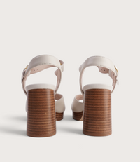 Smoothy Bone Leather Heels