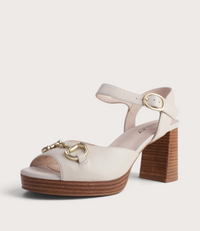 Smoothy Bone Leather Heels