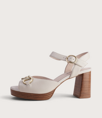 Smoothy Bone Leather Heels
