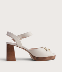 Smoothy Bone Leather Heels