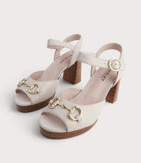 Smoothy Bone Leather Heels