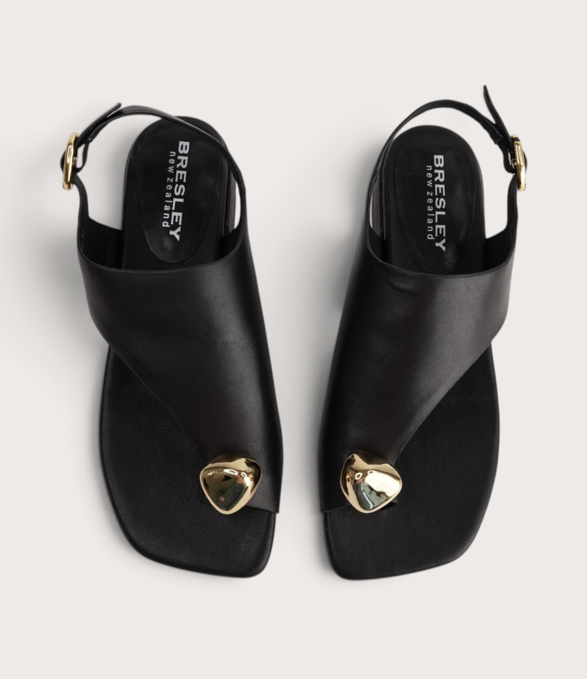 Shyanne Black Leather Sandals