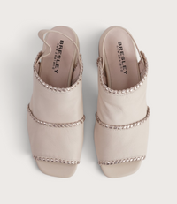 Swanton Swan/Gold Leather Sandals
