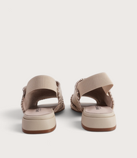 Swanton Swan/Gold Leather Sandals