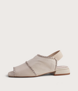 Swanton Swan/Gold Leather Sandals